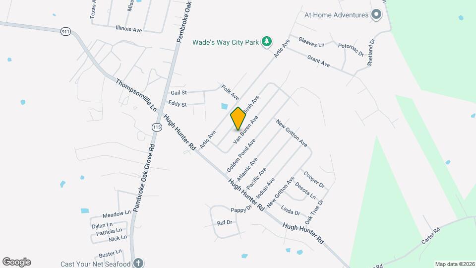 923 Van Buren Ave Map and Location Details