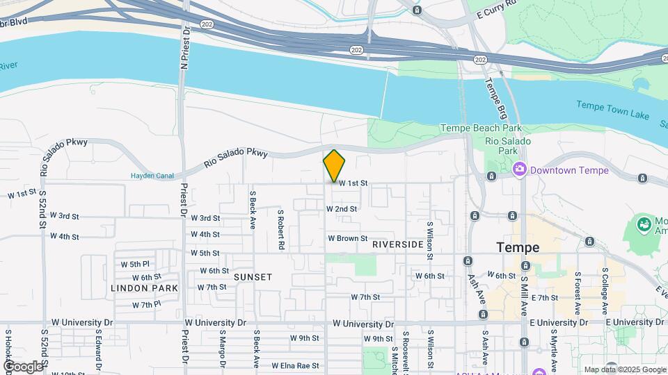 845 W 1st St, Unit Apt A Map and Location Details