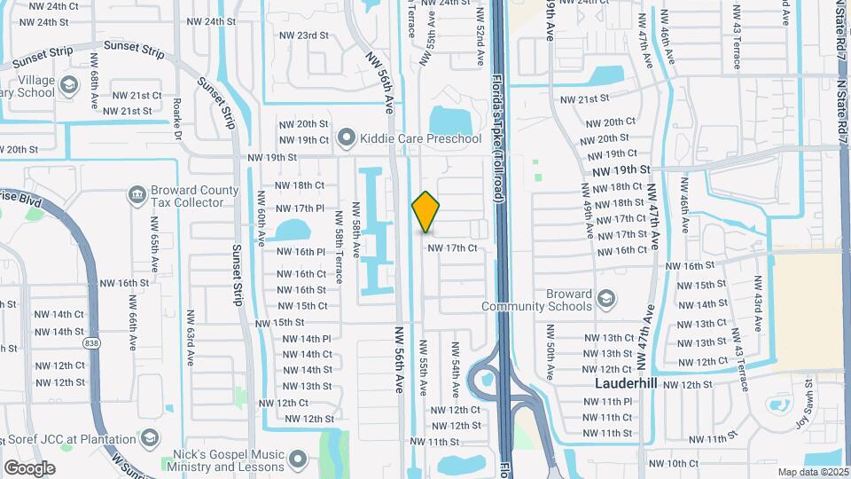 1750 NW 55th Ave Map and Location Details