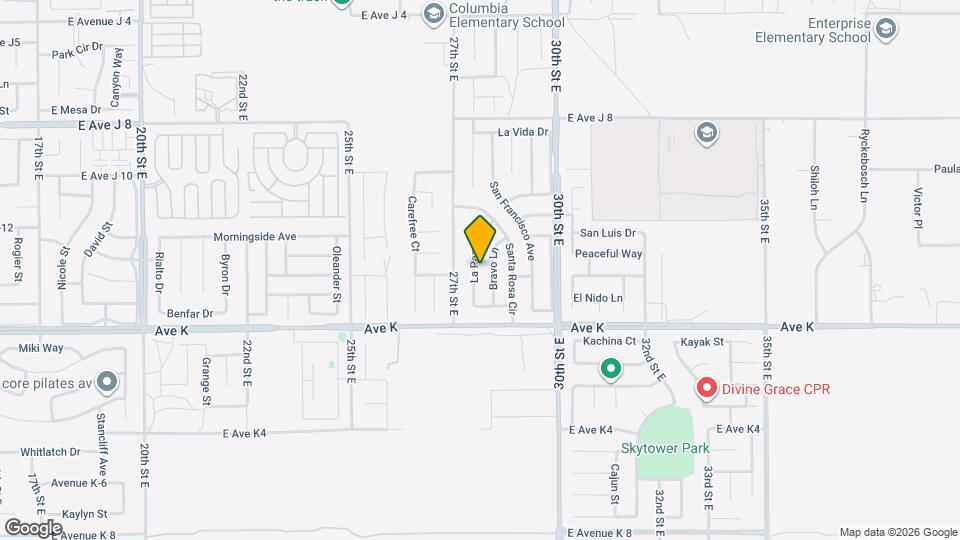 43702 La Paz Ln Map and Location Details