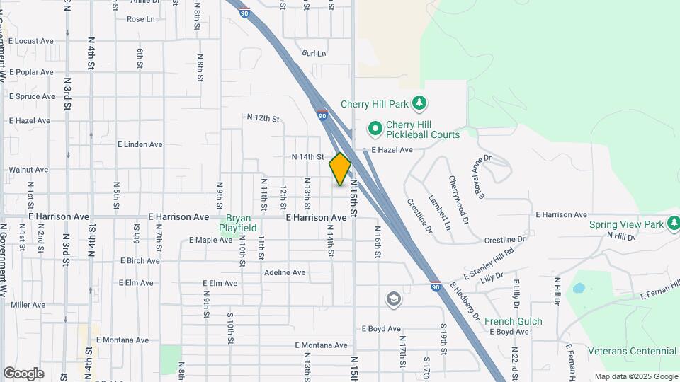 1407 E Spokane Ave, Unit West Room Mapa y Detalles de la Ubicación