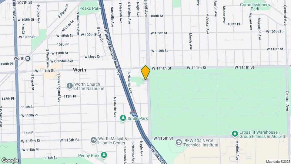 11140 S Ridgeland Ave Map and Location Details