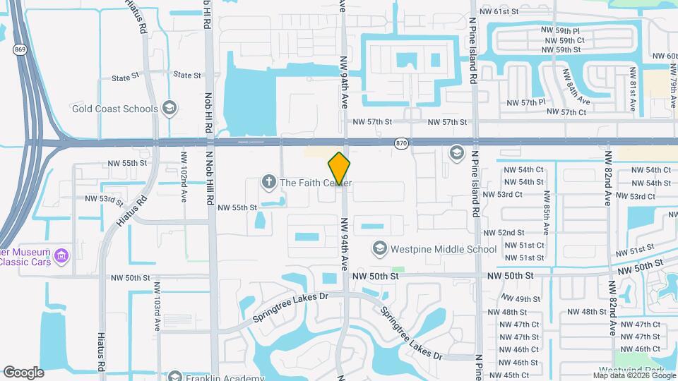 5450 NW 94th Terrace Map and Location Details