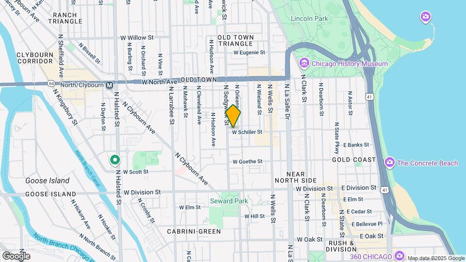 334 W Schiller St Map and Location Details