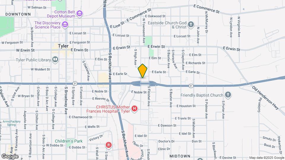 324 S Saunders Ave Map and Location Details