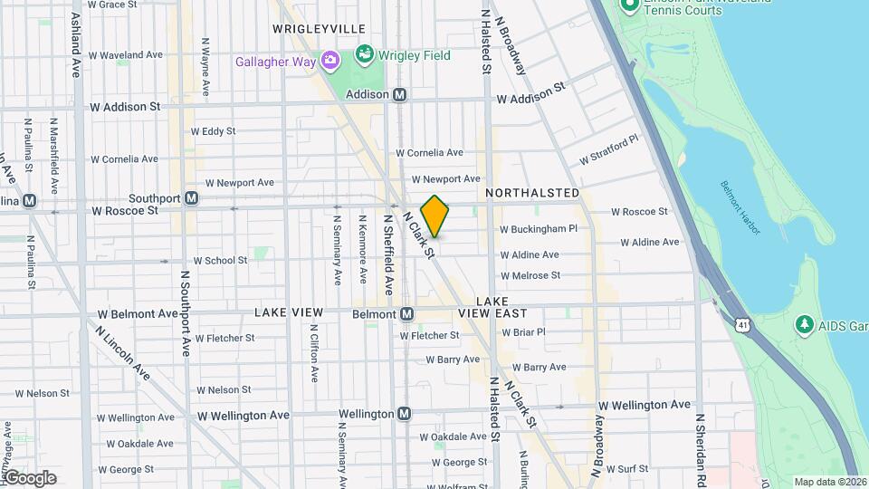 3309 N Clark St Map and Location Details