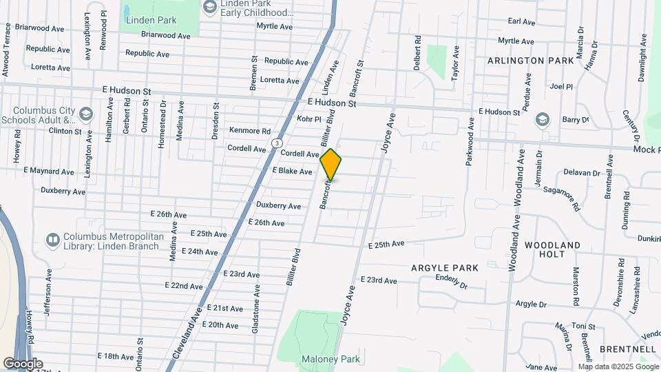 2080 Bancroft St Map and Location Details