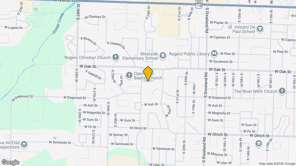 2312 W Birch St Map and Location Details