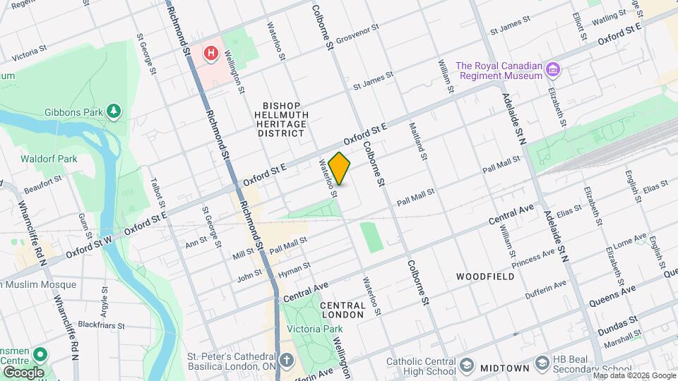 706 Waterloo St Map and Location Details