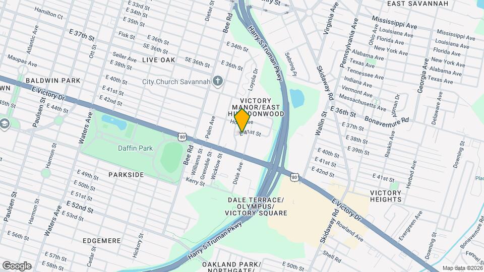1709 E 41st St Map and Location Details
