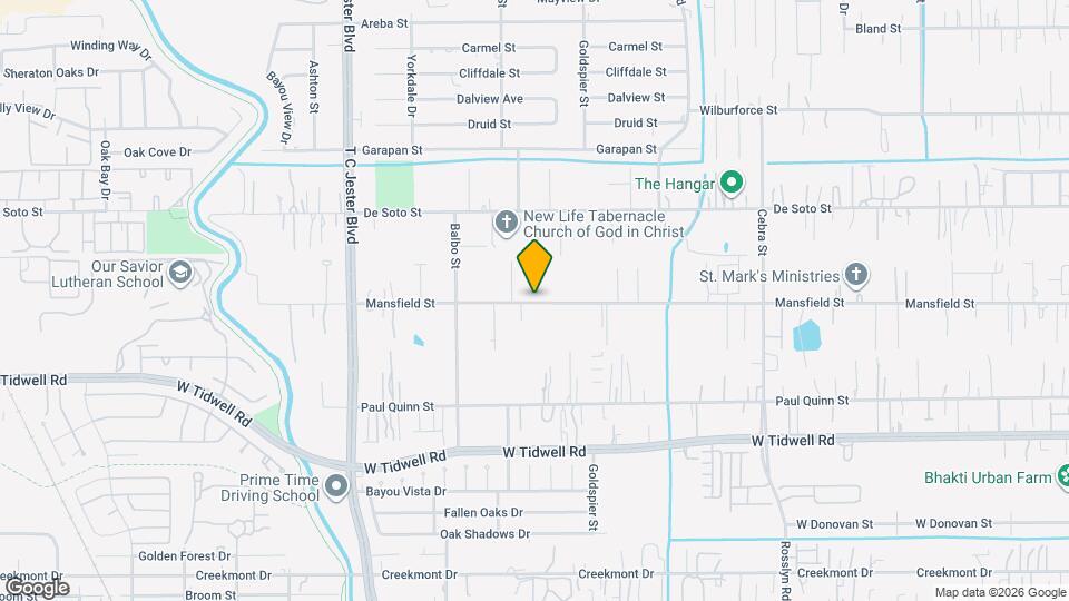 2832 Mansfield St Map and Location Details