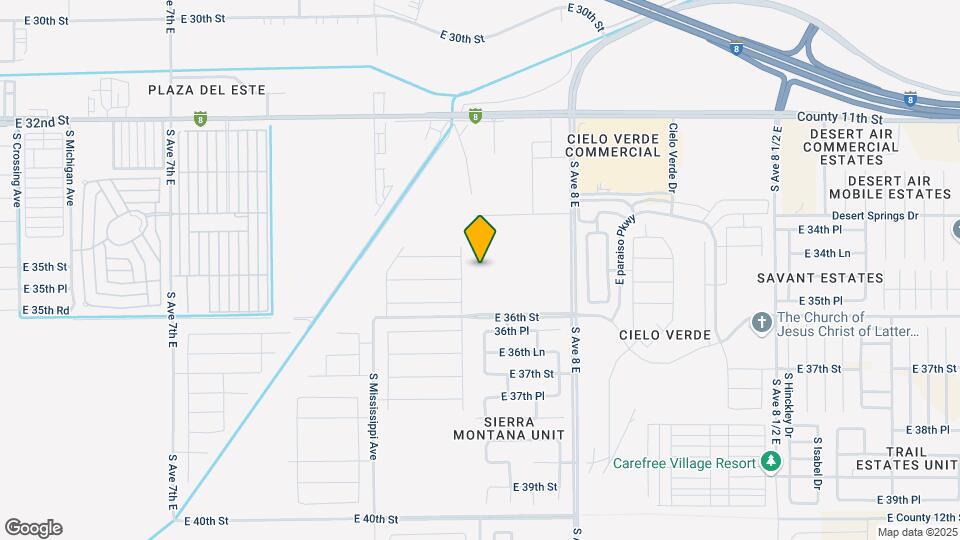 3490 S Sage Ave Map and Location Details