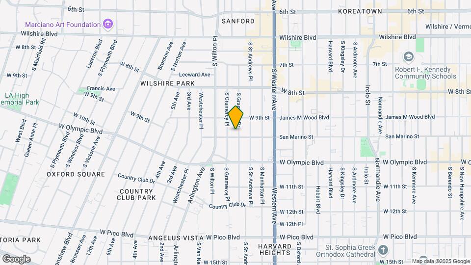 933 S Gramercy Dr Mapa y Detalles de la Ubicación