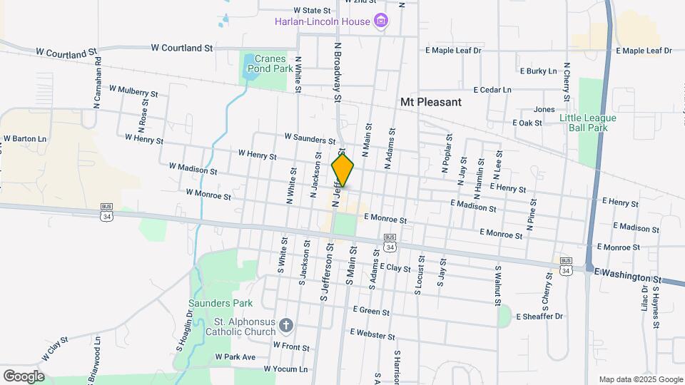 122 N Jefferson St Map and Location Details