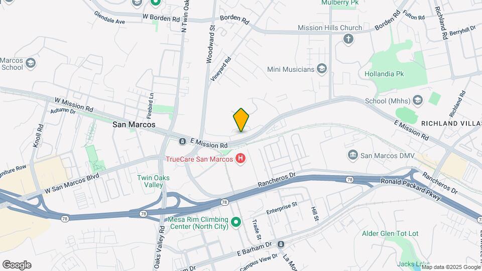 343 Mission Villas Rd Map and Location Details