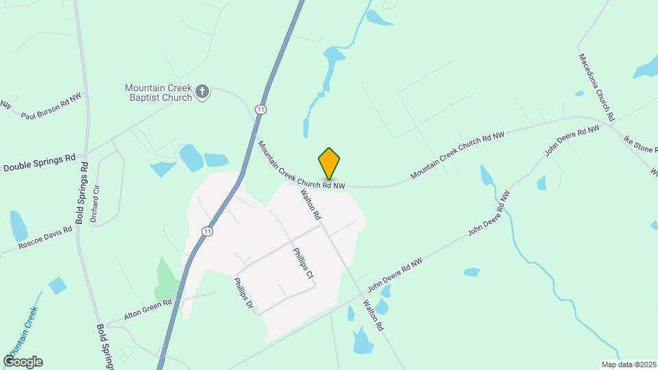 807 Mountain Creek Church Rd NW Mapa y Detalles de la Ubicación