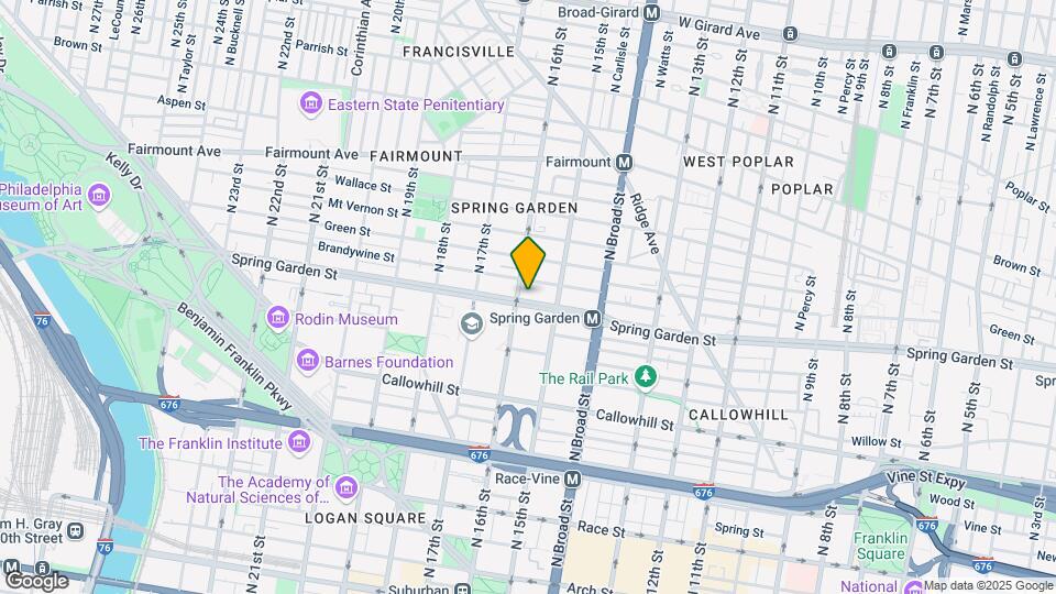 1539 Spring Garden St Map and Location Details