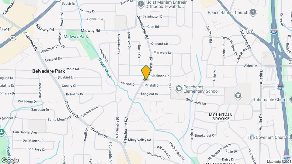 1508 Peachcrest Rd Map and Location Details