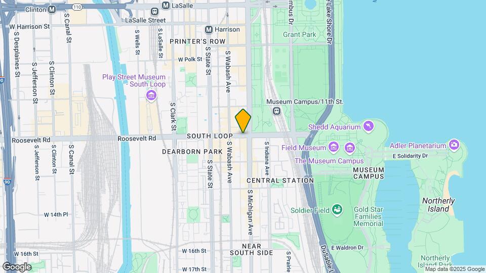 1206 S Michigan Ave Map and Location Details