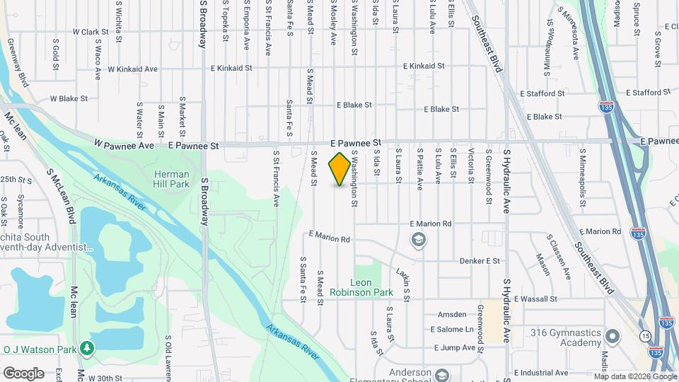 2502 S Mosley St Map and Location Details