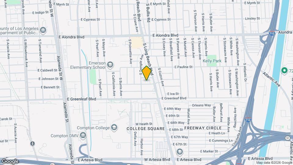 1347 E Bennett St Mapa y Detalles de la Ubicación