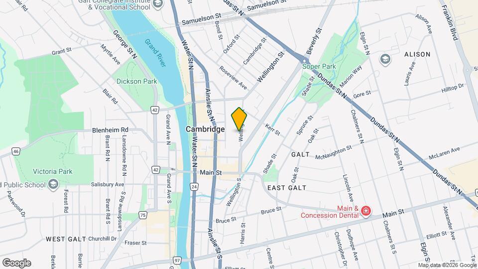 50 Wellington St Map and Location Details