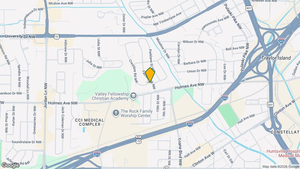 809 Fairway Dr NW Map and Location Details