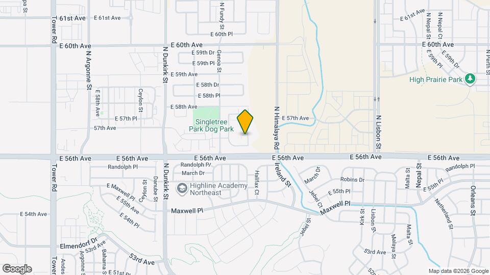 5723 N Gibralter Way Map and Location Details
