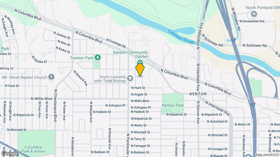 8805 N Burrage Ave Map and Location Details