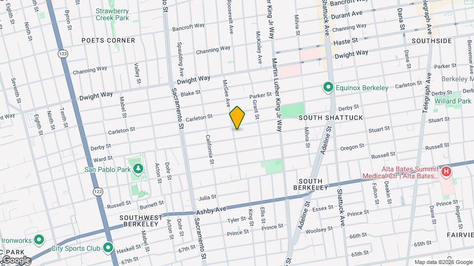 2709 McGee Ave Map and Location Details