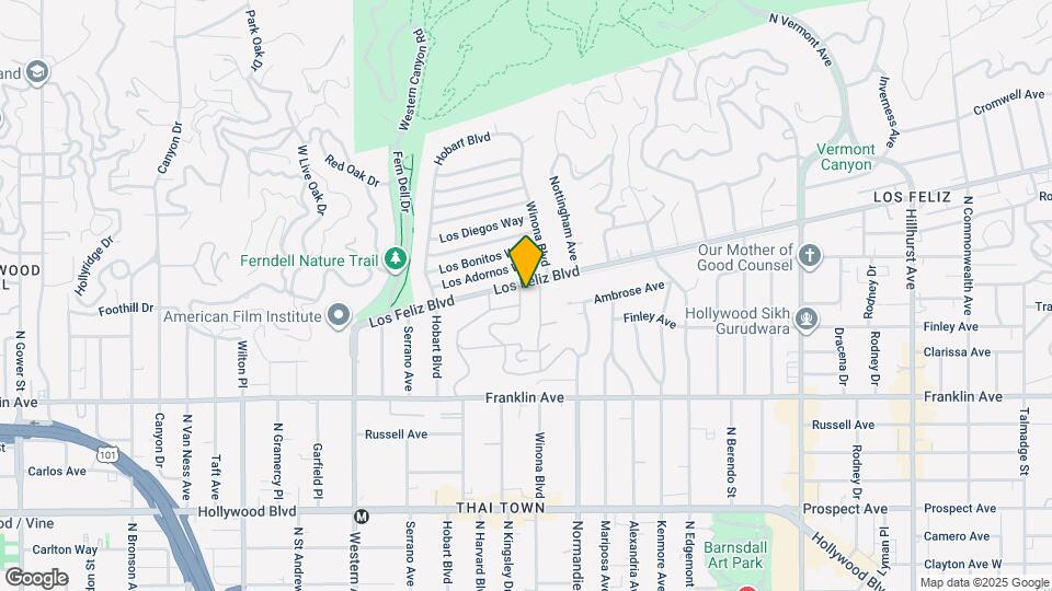 5160 Los Feliz Blvd Map and Location Details