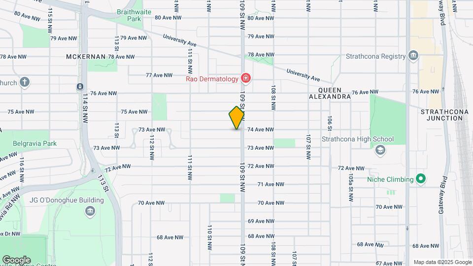 10909 74 Av NW Map and Location Details
