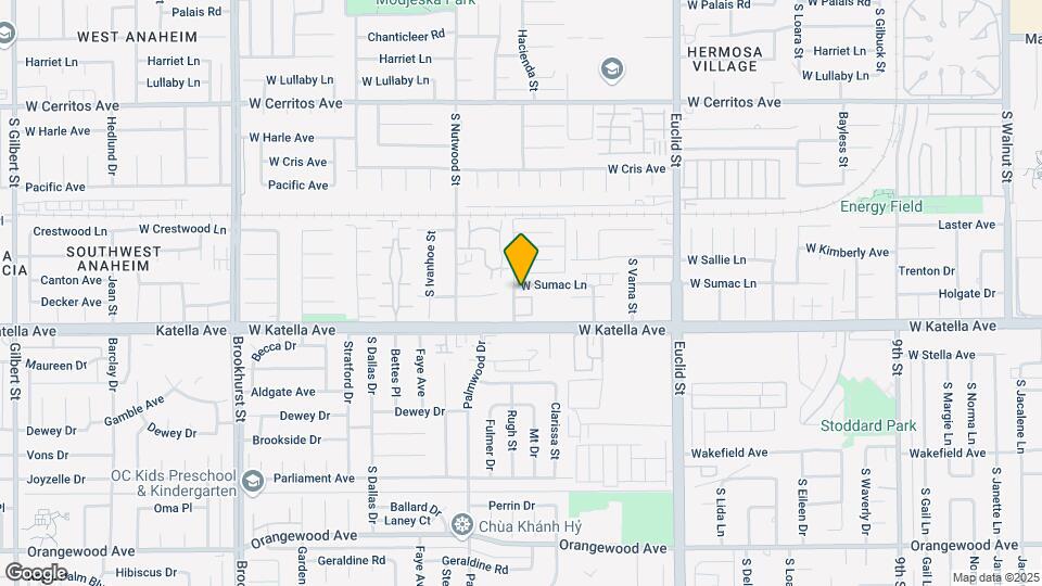 1836 W Sumac Ln Mapa y Detalles de la Ubicación