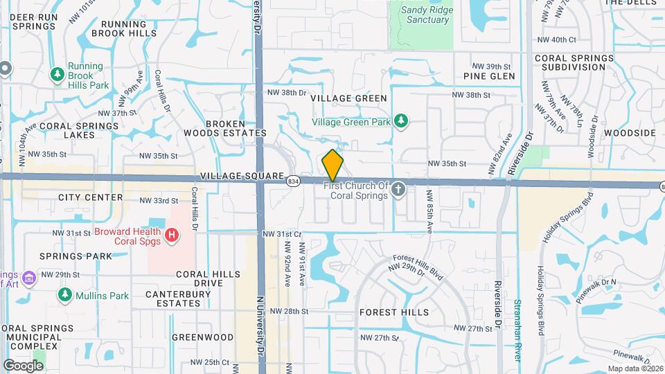 8958 W Sample Rd Map and Location Details