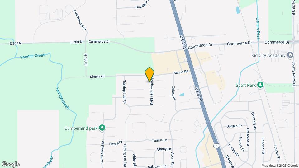 2184 Meadow Glen Blvd Map and Location Details