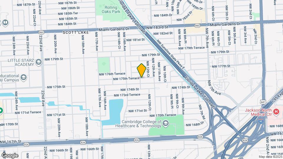 1270 NW 175th Terrace Mapa y Detalles de la Ubicación