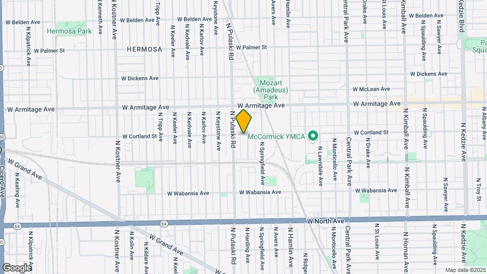 3935 W Cortland St Map and Location Details