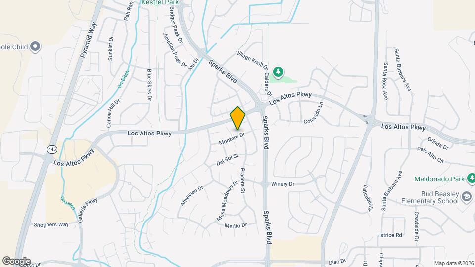 986 Montero Dr Map and Location Details