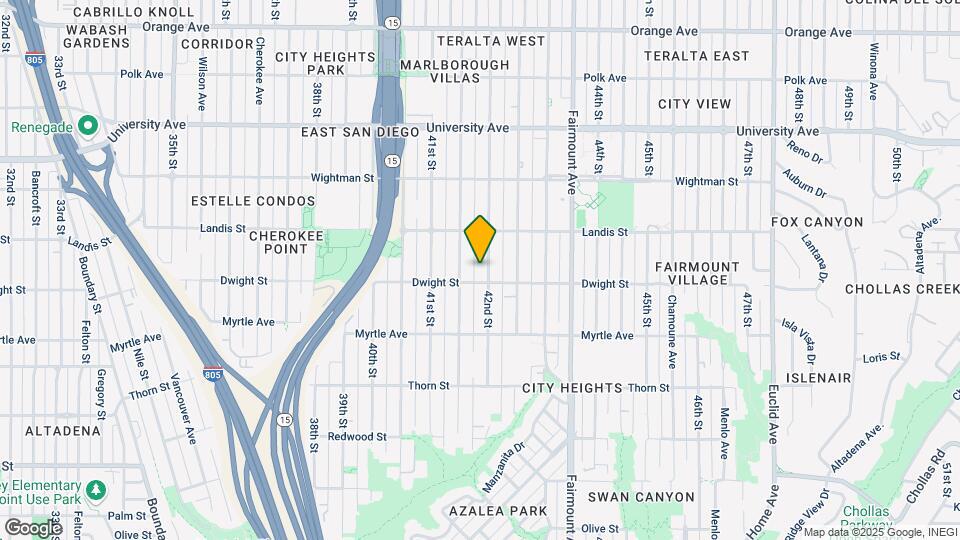 3622 42nd St Map and Location Details