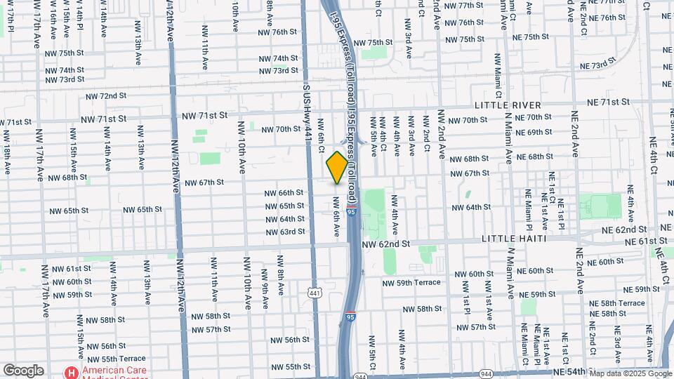 6507 NW 6th Ave Map and Location Details