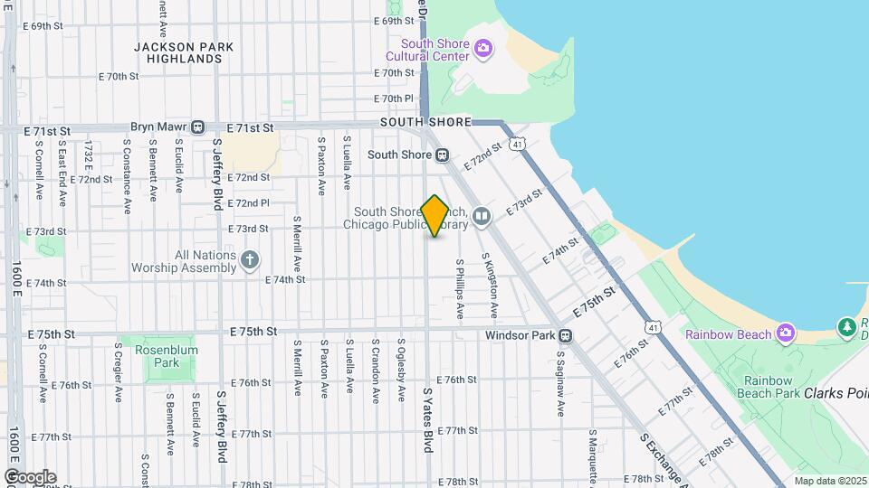 7323 S Yates Blvd Map and Location Details