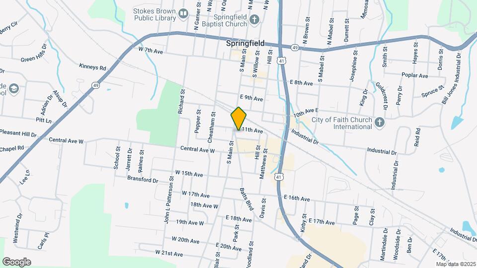 1102 Batts Blvd Map and Location Details
