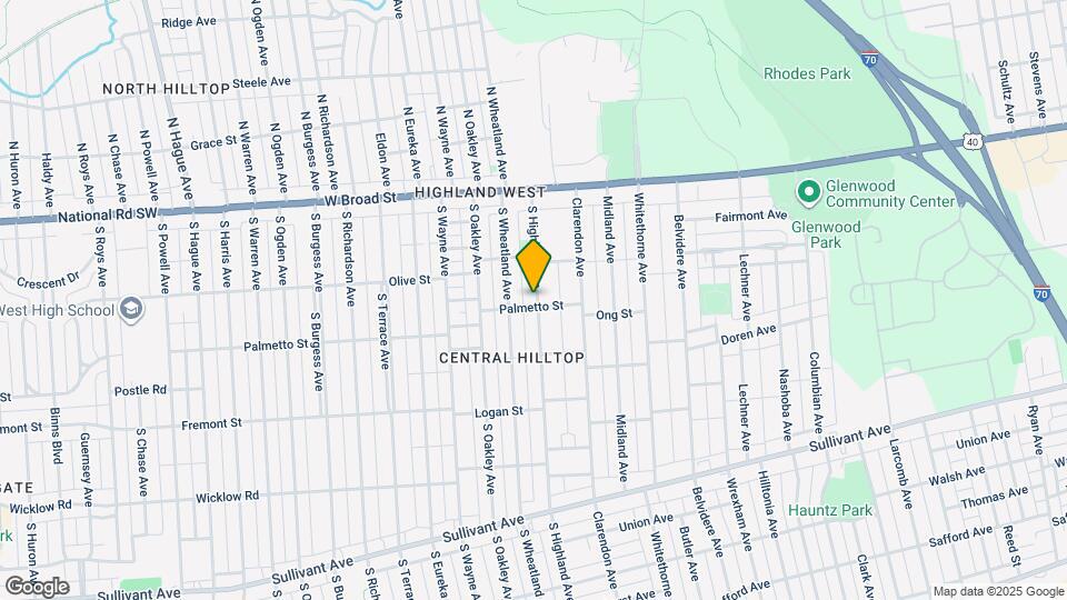 151 S Highland Ave Map and Location Details