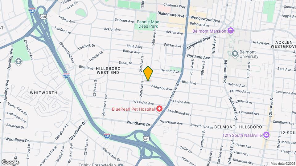 2228 Ashwood Ave, Unit A Map and Location Details