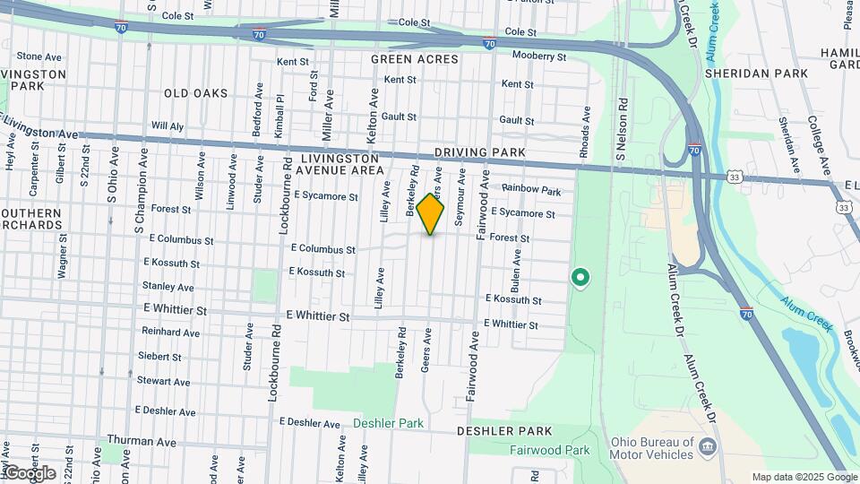 1019 Geers Ave Map and Location Details