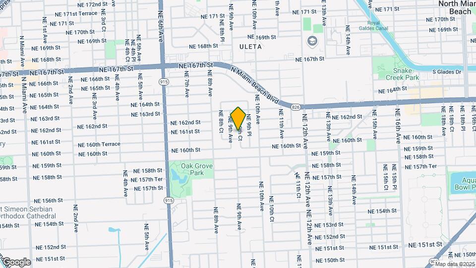 16082 NE 9th Ct Map and Location Details