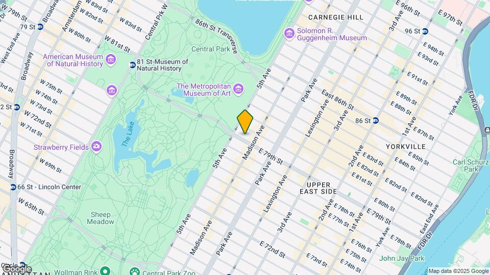 19 E 79th St Mapa y Detalles de la Ubicación