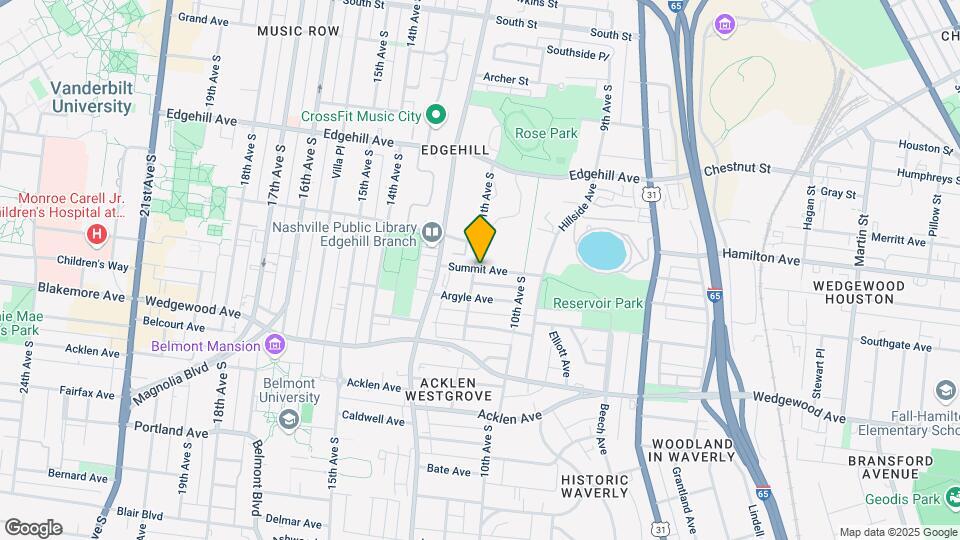 1023 Summit Ave Map and Location Details