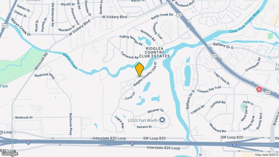 4006 Ridglea Country Club Dr Map and Location Details