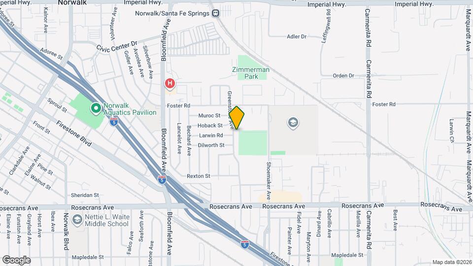 13624 Greenstone Ave Map and Location Details